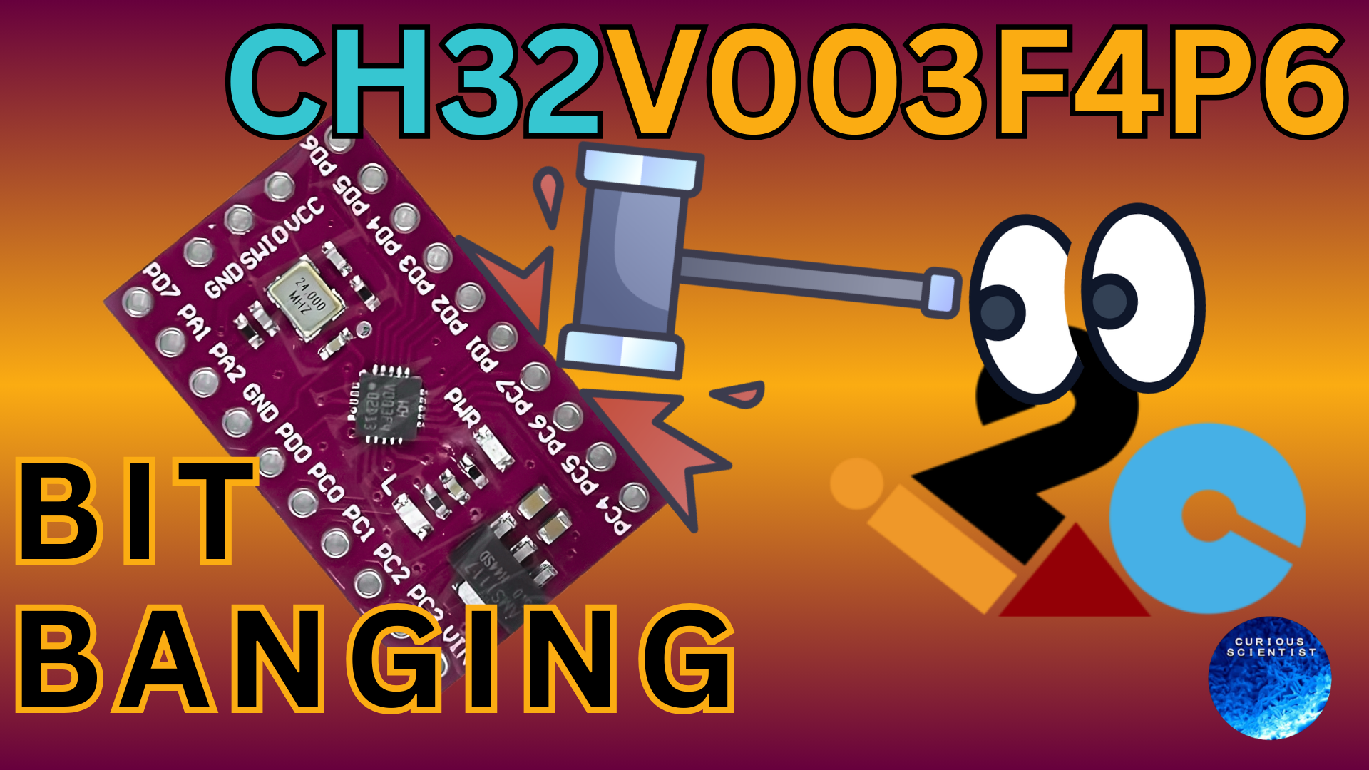 Image of Bit-Banging I²C with the CH32V003F4P6 & Driving an OLED Display