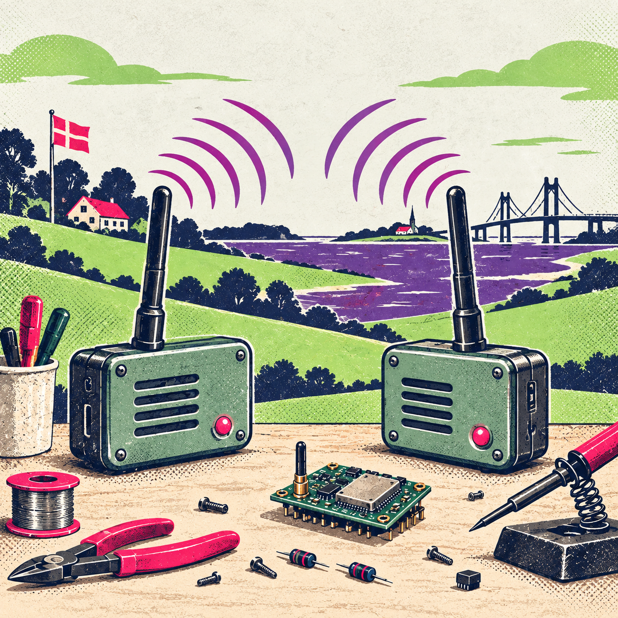 Image of eBits Academy meshtastic illustration