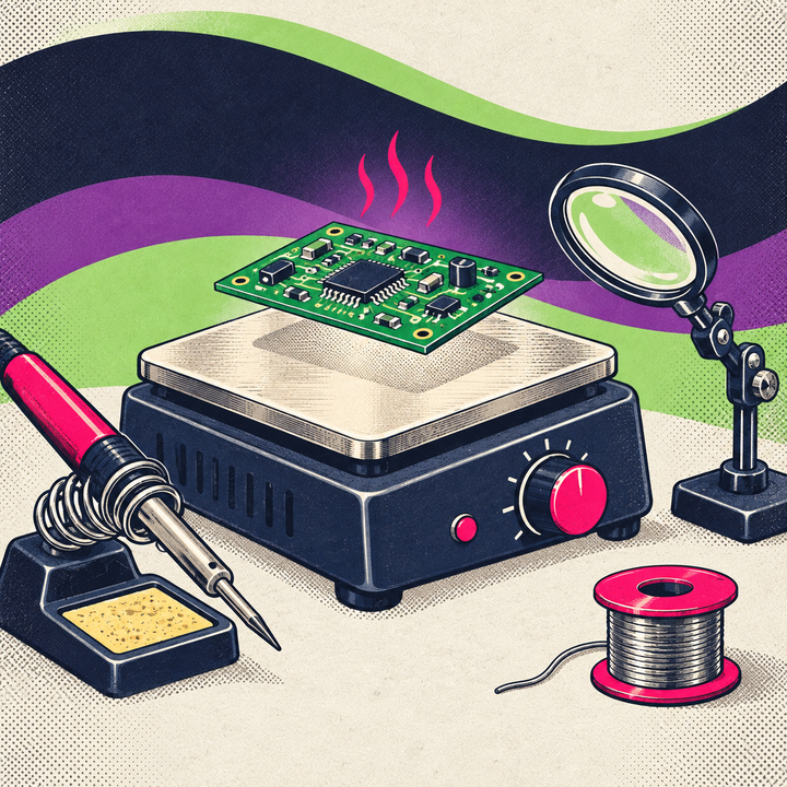 eBits Academy solderpcb illustration