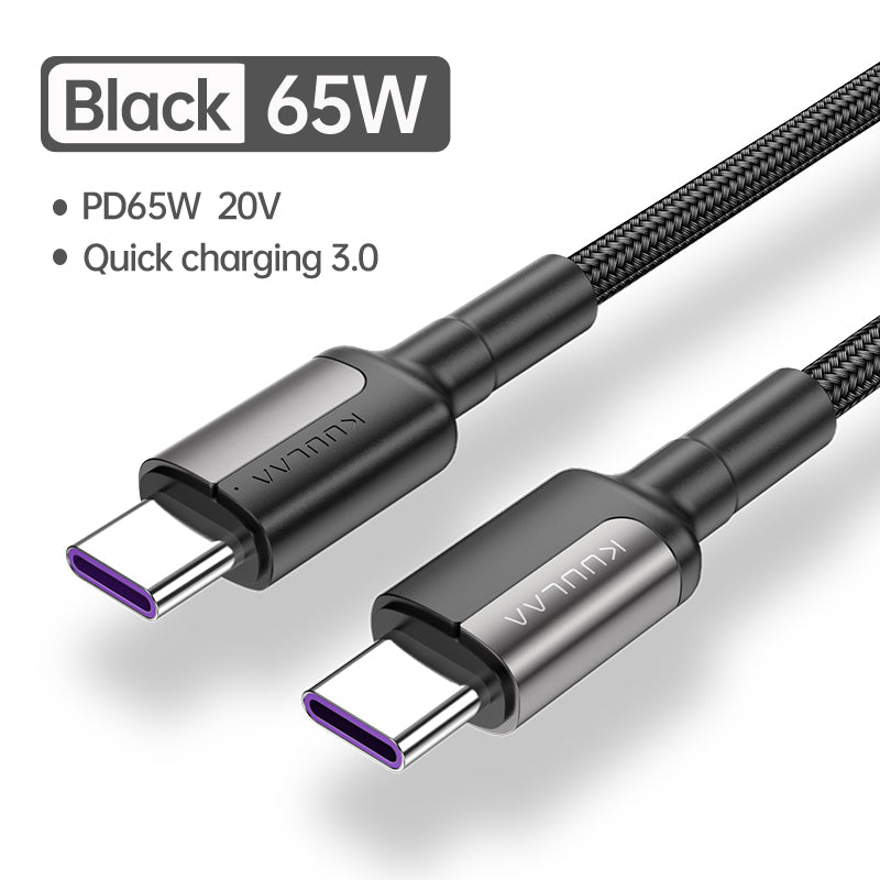 USB-C till USB-C PD-kabel 100W – 1 meter