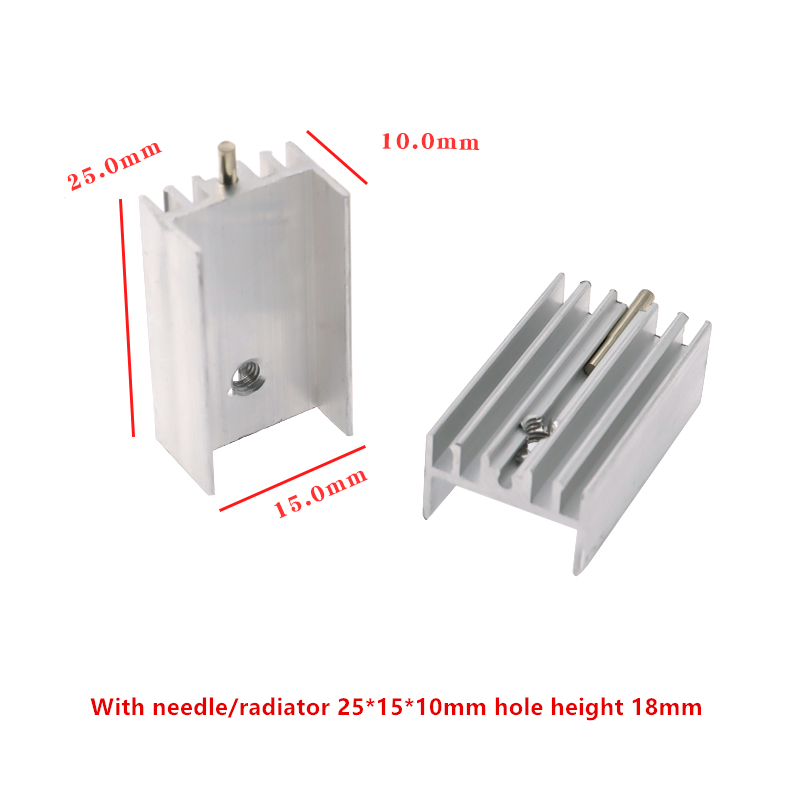 Kylfläns aluminium TO-220