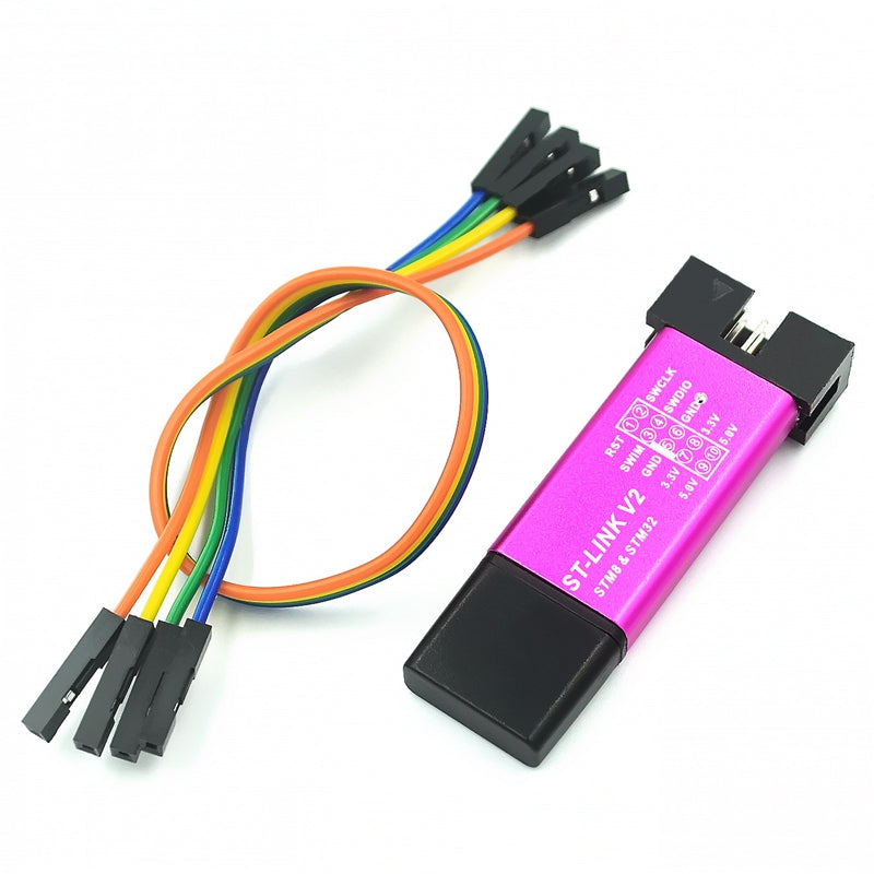ST-Link V2-kompatibel USB-programmerare/debugger för STM8 STM32