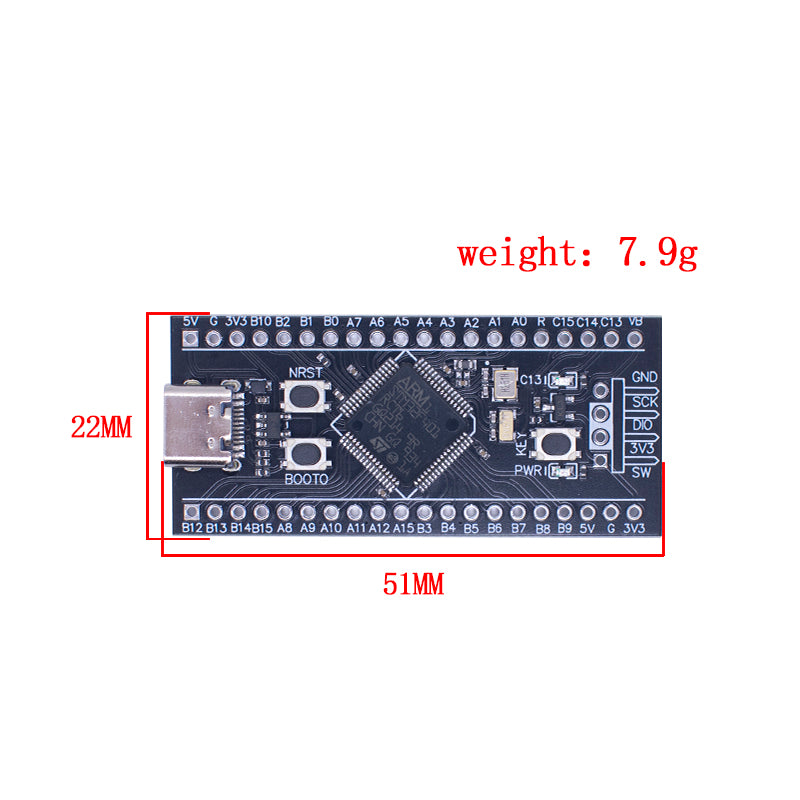 STM32F401CCU6 411CEU6 Utvecklingskort