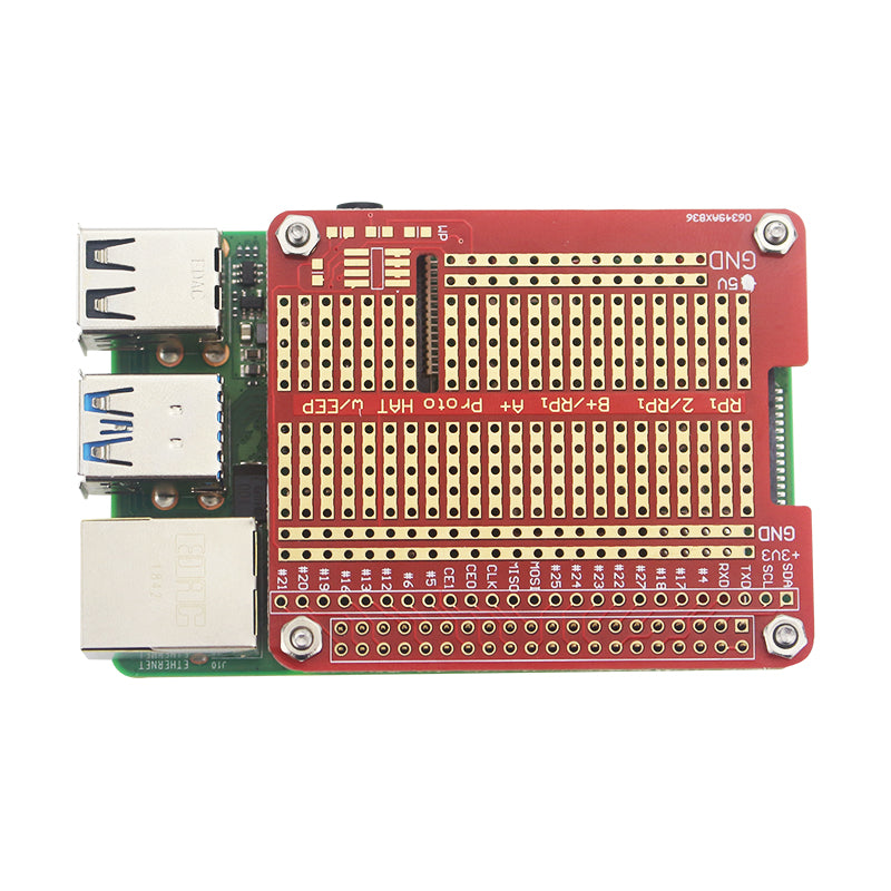 DIY Prototype HAT Shield Kit Til Raspberry Pi 4B/3B+