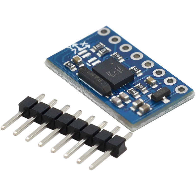 Forsiden af GY-BNO055 Sensor Breakout Board (absoluteorientationsensor) med pins