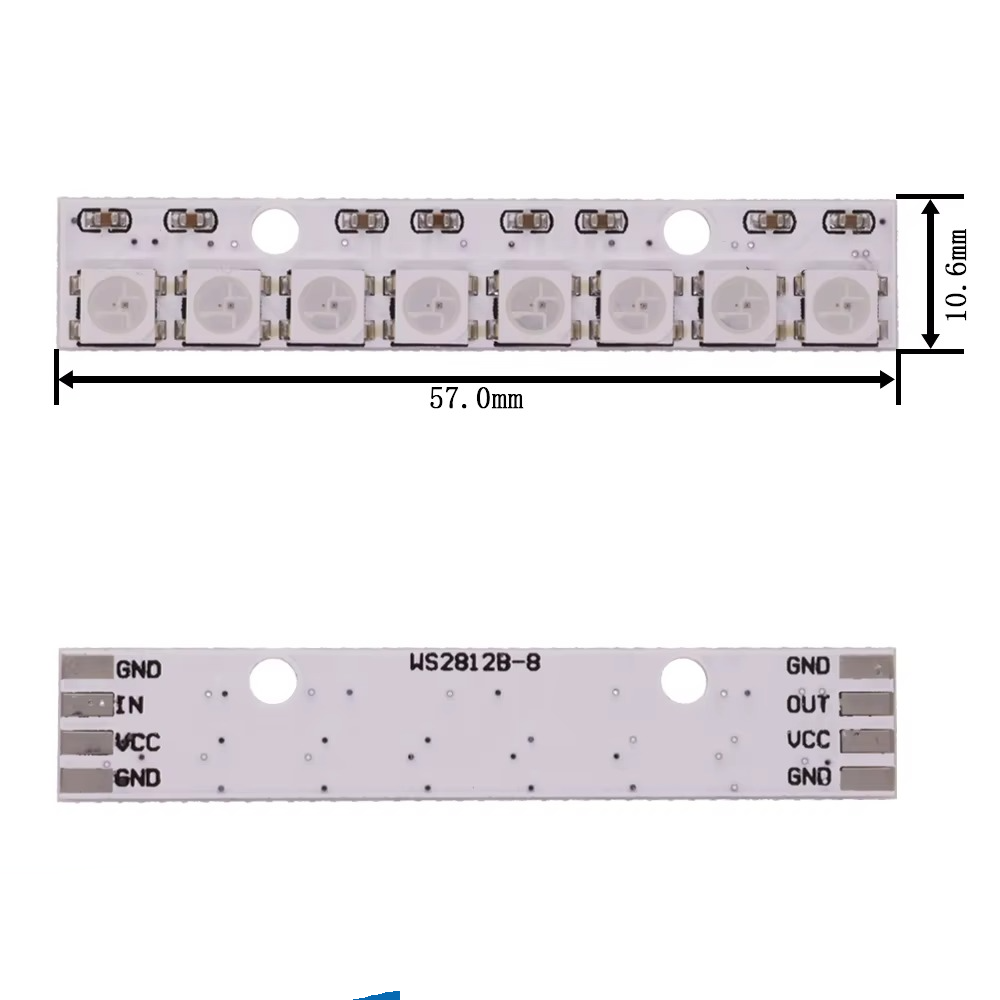 WS2812B 24 RGB LED-ring - 24 x 5050 LED