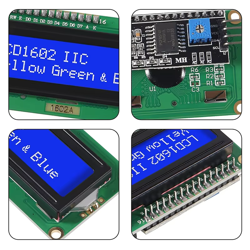 LCD-display 2x16 tecken med I2C-kontroll