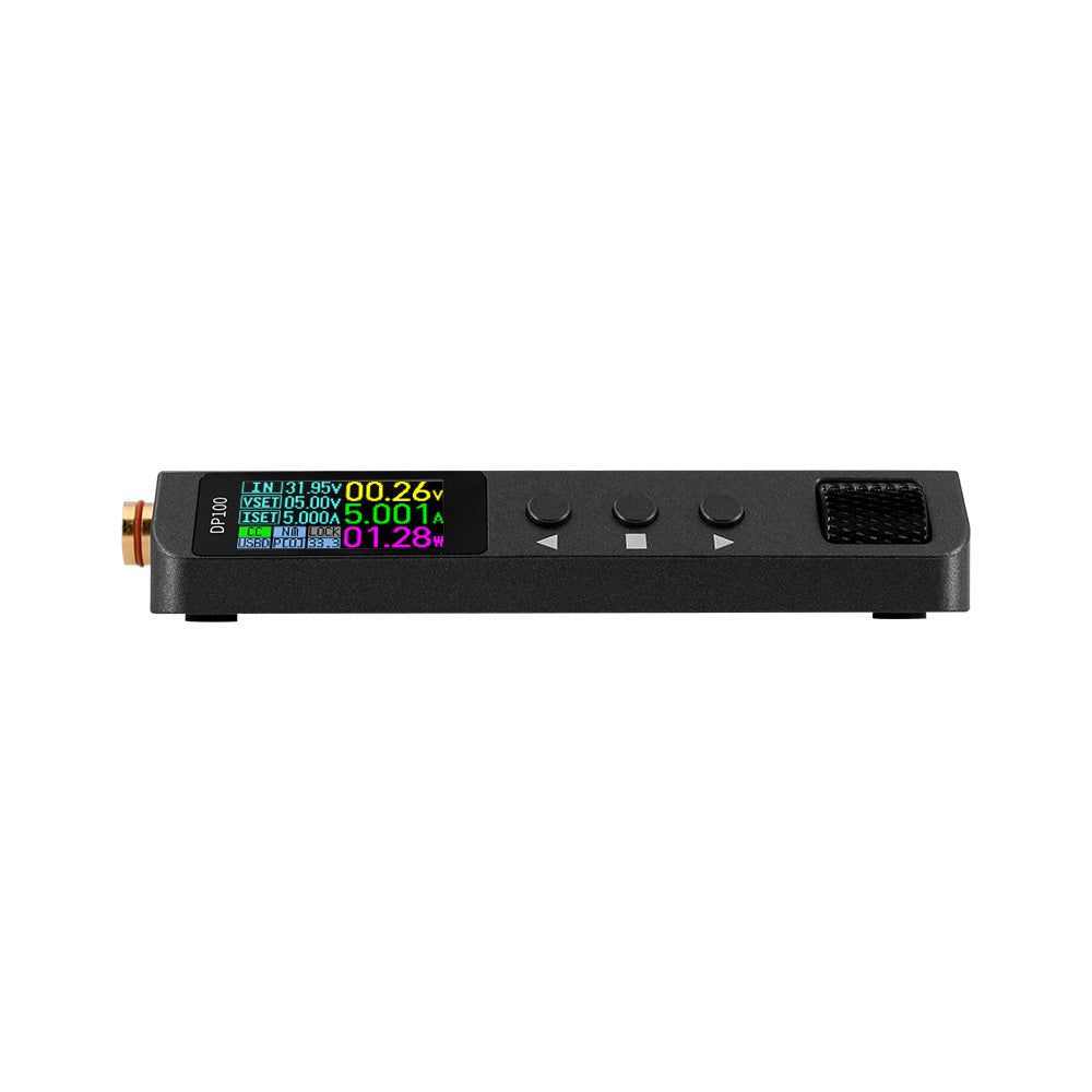 ALIENTEK DP100 front panel with IPS display, buttons and adjustment wheel