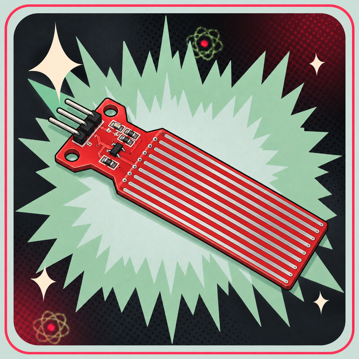 Image of Analog vand niveau sensor – eBits retroillustration
