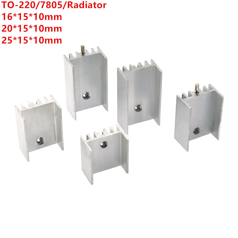 Kylfläns aluminium TO-220