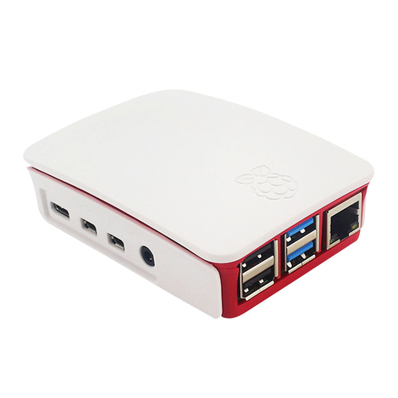 Officiel Raspberry Pi 4B ABS Kabinet Rød/Hvid