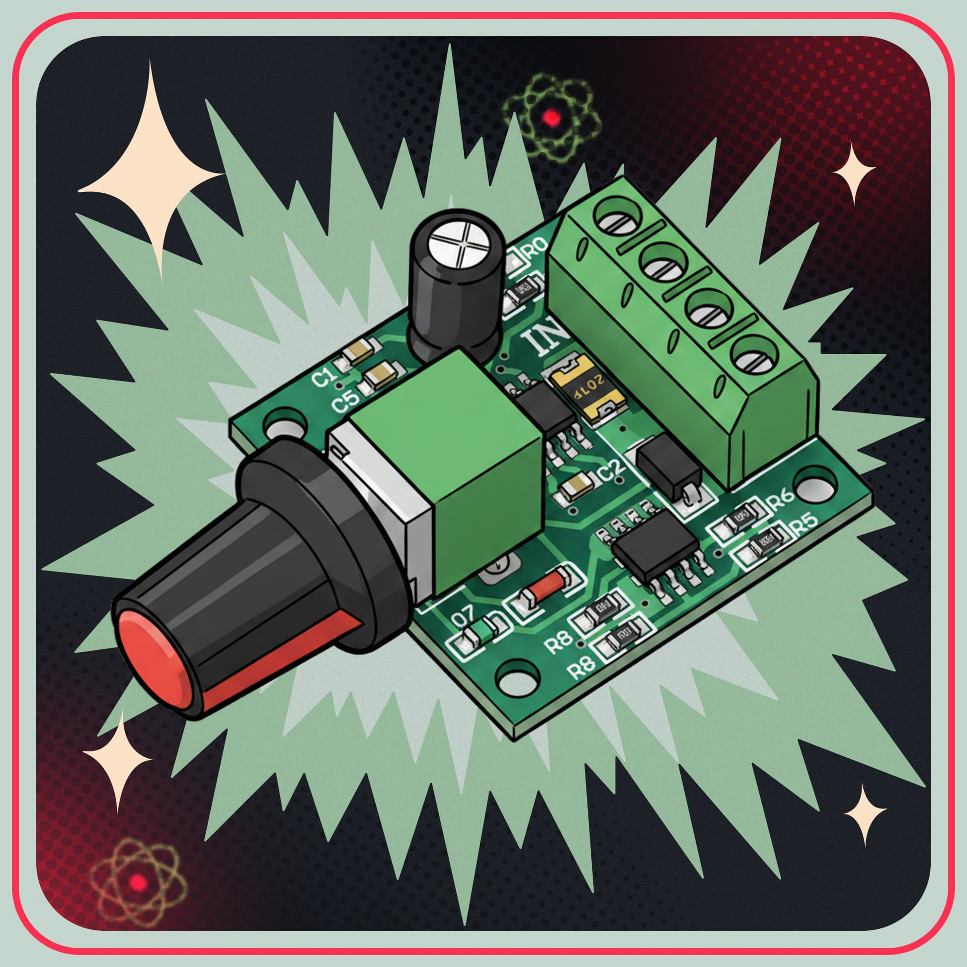 PWM DC Motor Speed ​​​​controller modul