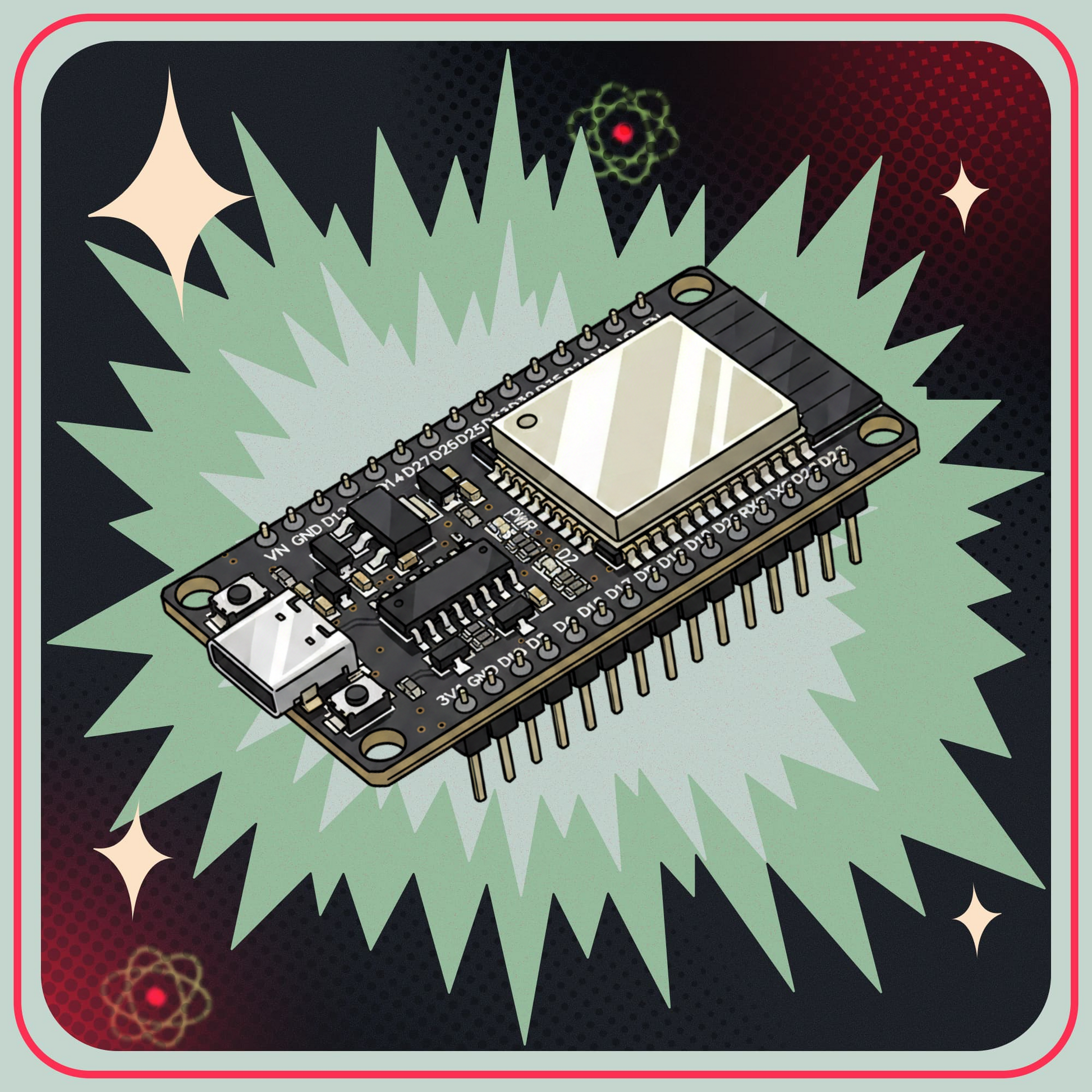 ESP32 DEV KIT DOIT Utvecklingstavla