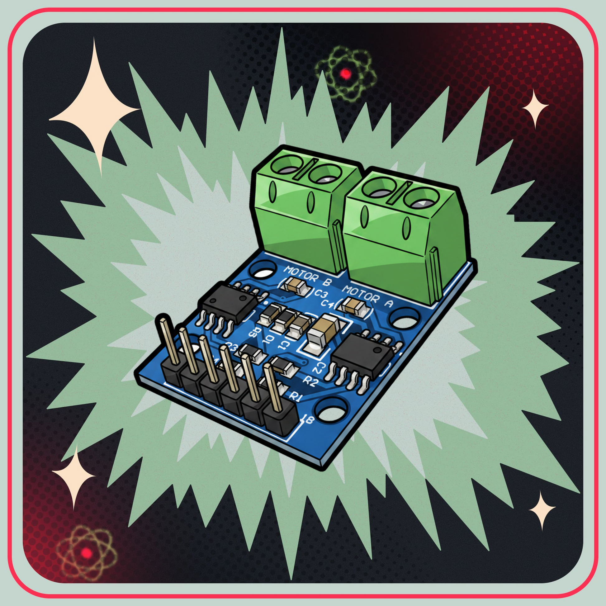 L9110S H-bridge Dual DC Stepper Motor Driver Controller