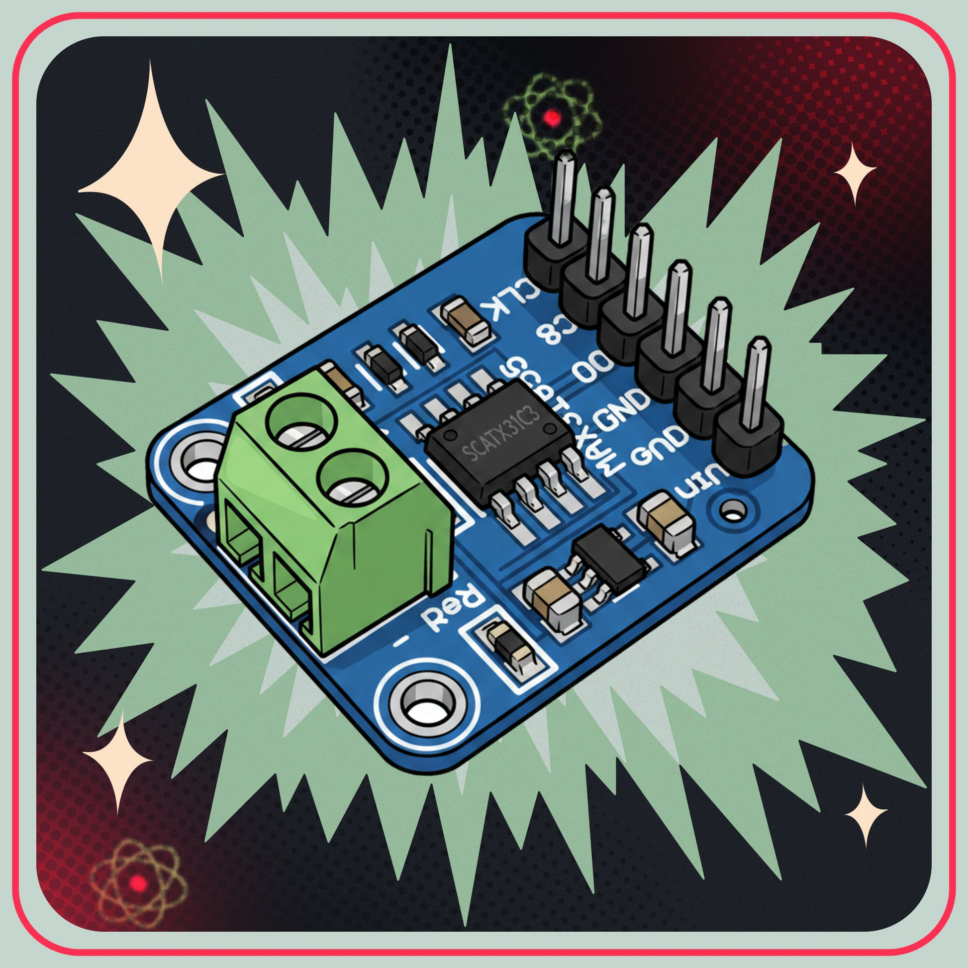 MAX31855 K-typ termoelement temperatursensormodul