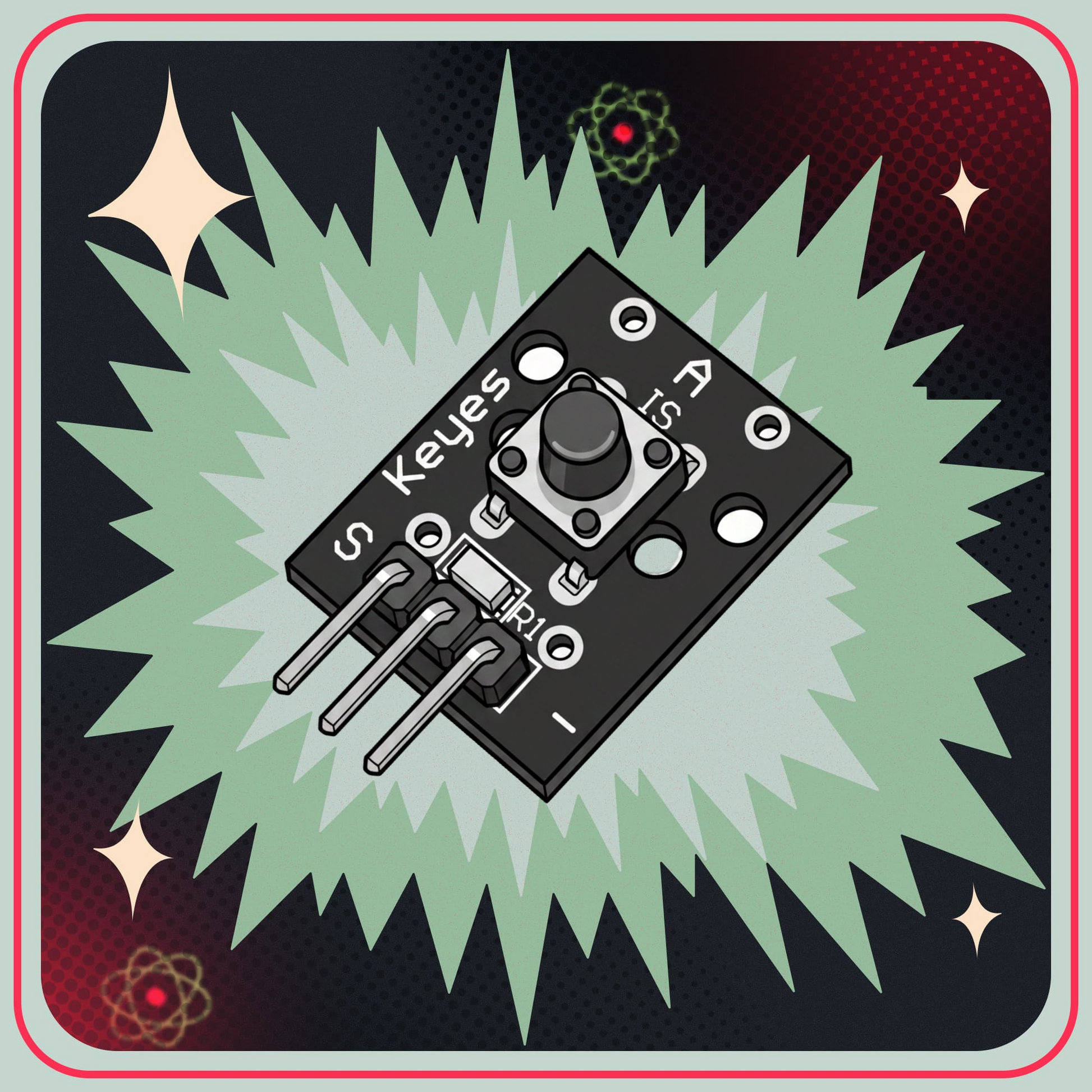 KY-004 Taktil tryckknapp/Key Switch Module