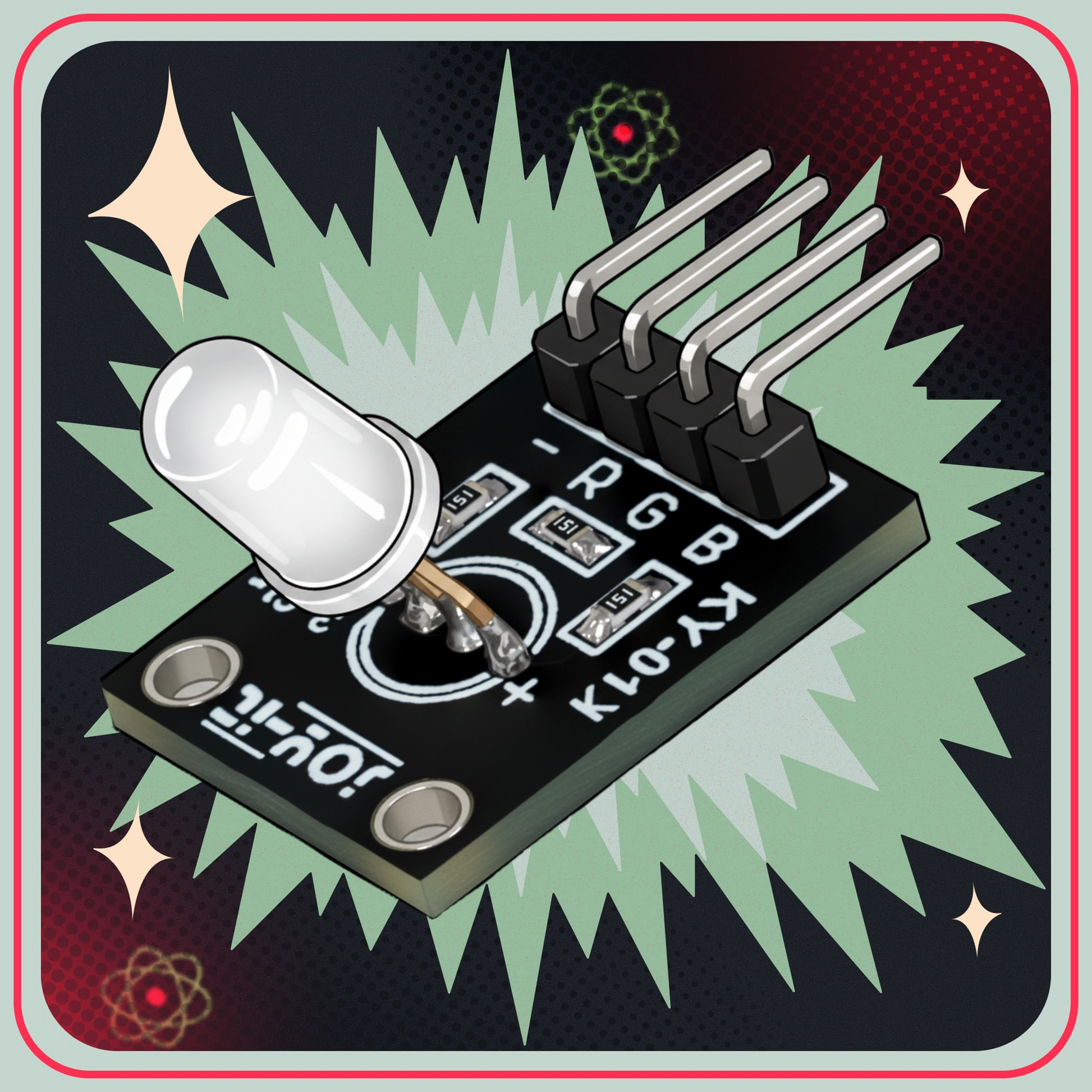 KY-016 RGB  LED-modul analog