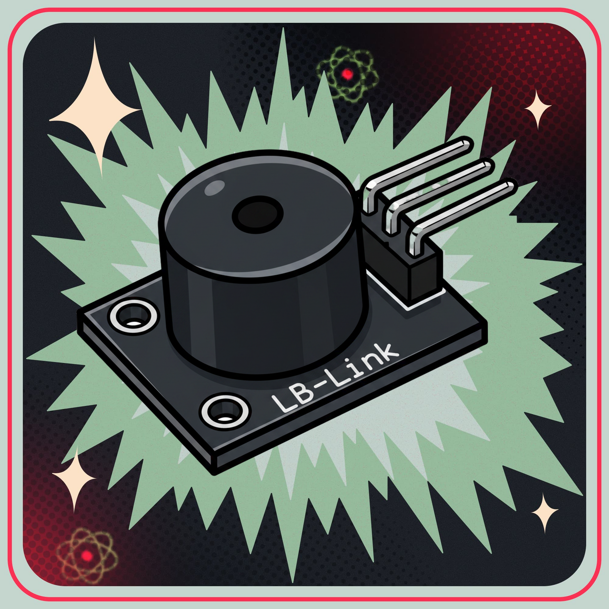 KY-012 Active Buzzer Module/Summer - Fast frekvens