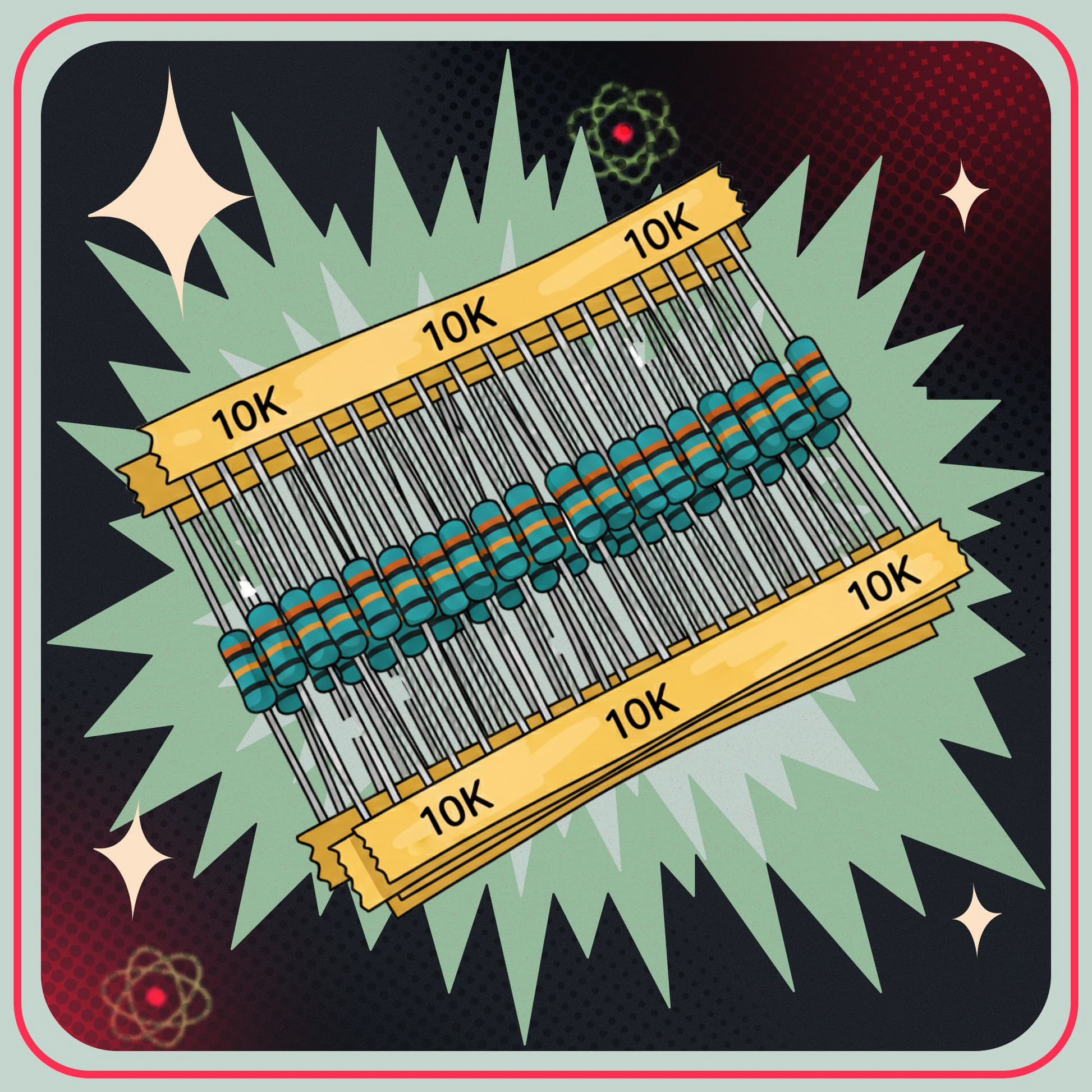 1/4W 1% resistor Kit 600 stycken, 30 storlekar
