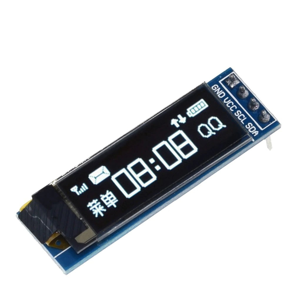 1 stk 0.91" OLED display 128x32 pixels