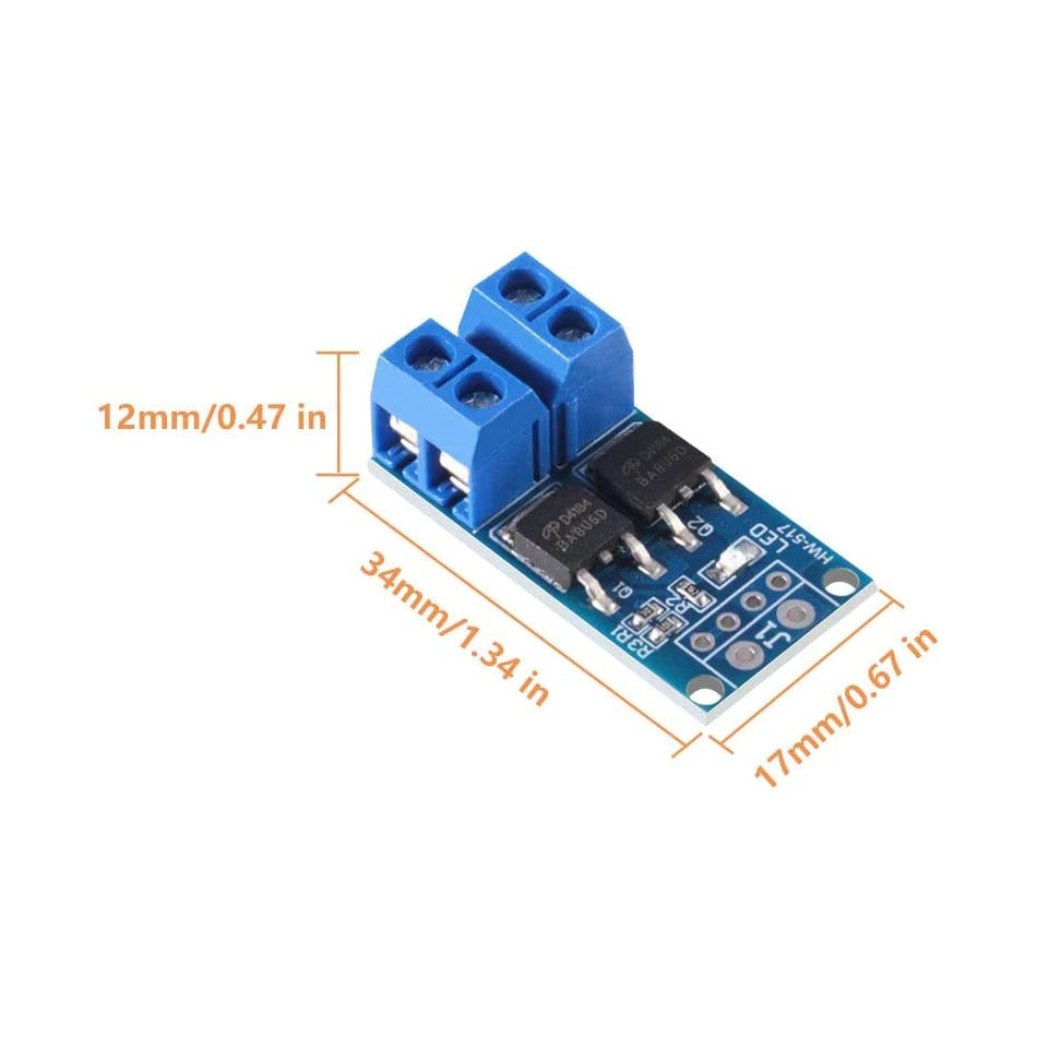 Image of Dimensionerne af et high-power MOSFET-modul