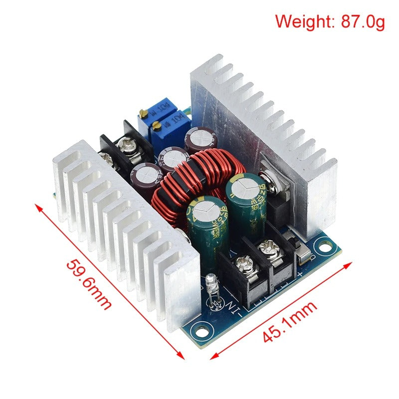 Dimensioner af en 300W step down converter med strømbegrænsning