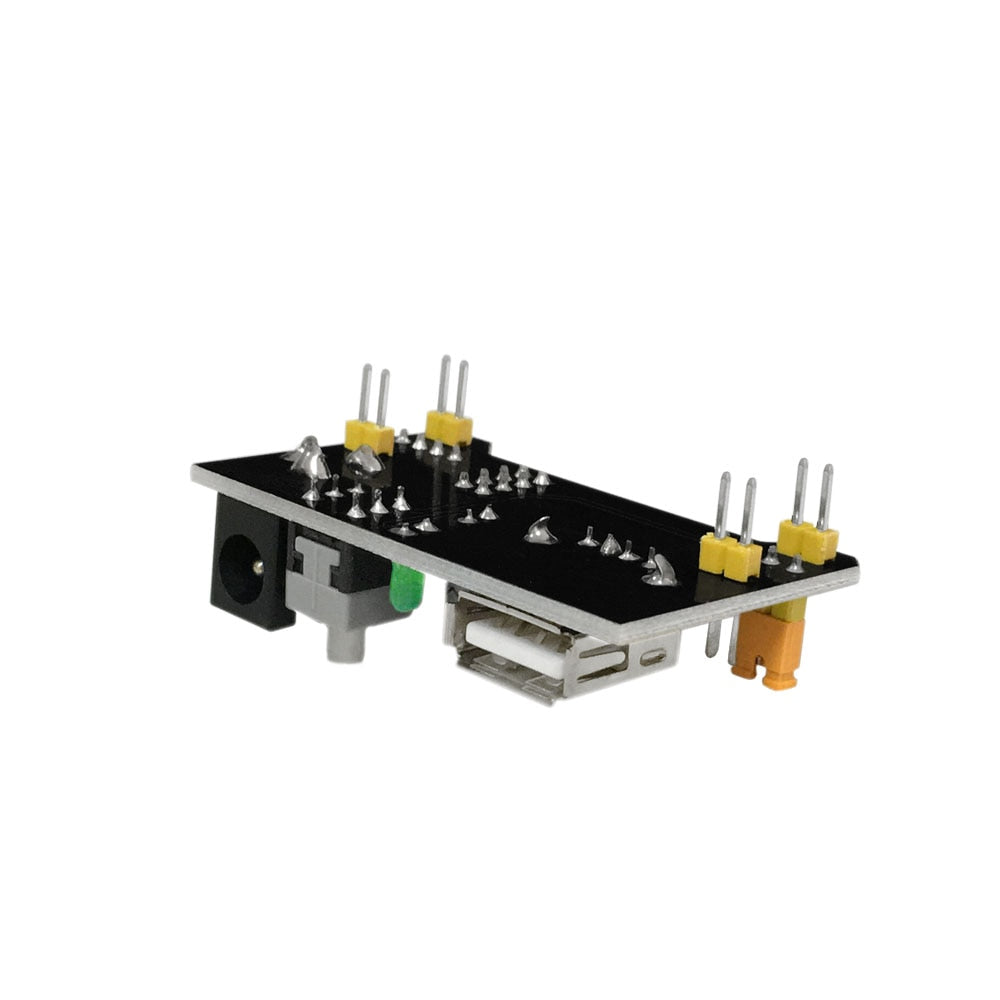 Image of siden af Fumlebræt/Breadboard strømforsyning