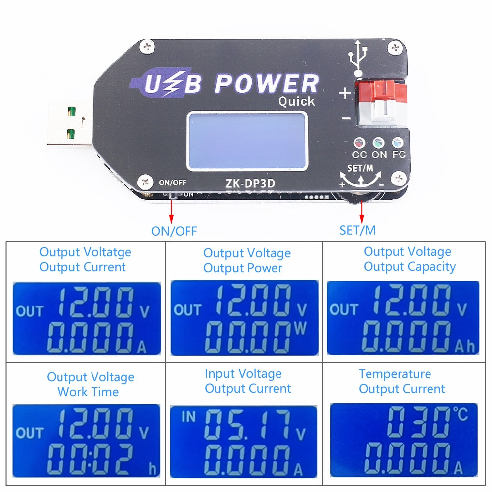 Image of eksempel på ZK-DP3D strømforsyning USB drevet