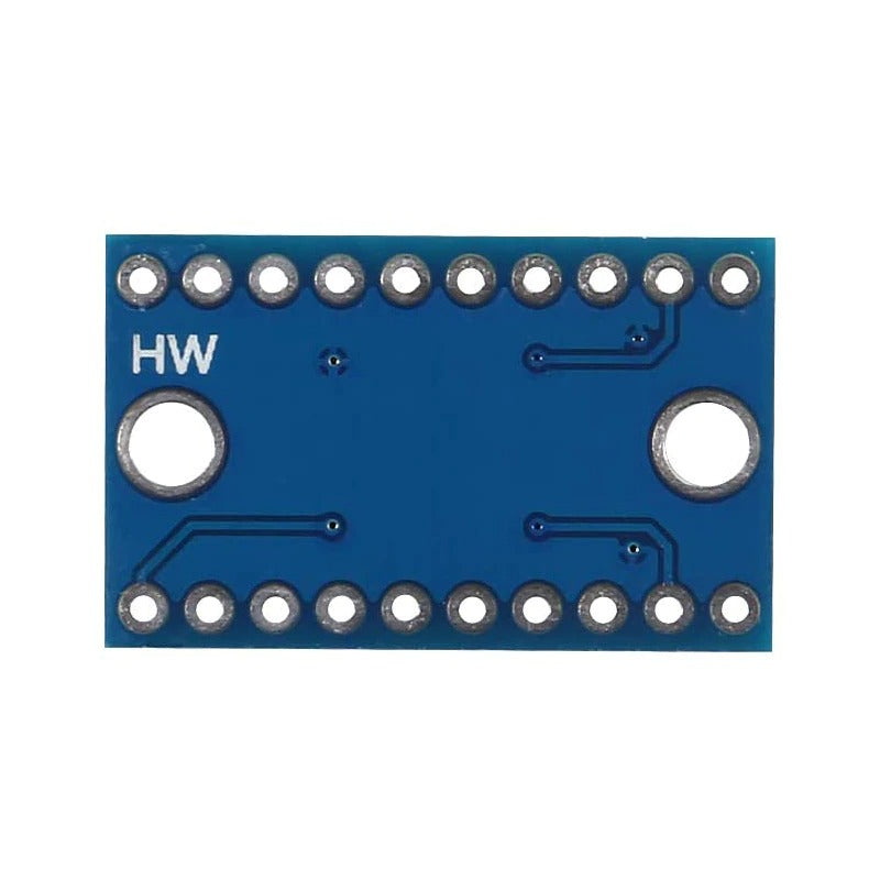 bagsiden af en 8 kanals bidirektionel logic level converter TXS0108E