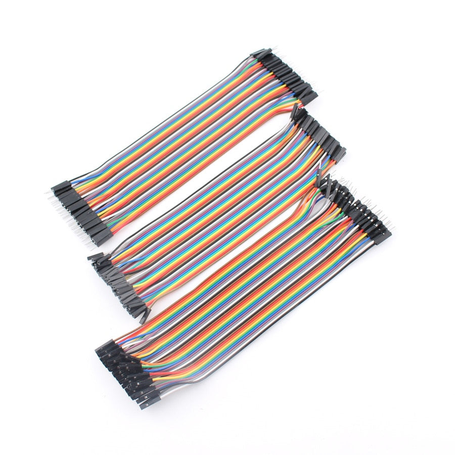 40 stk han/han dupont kabler, 40stk han/hun dupont kabler og 40stk hun/hun dupont kabler