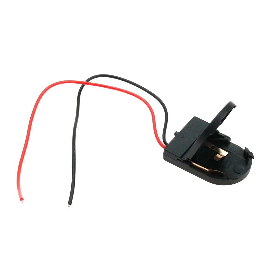 Image of batteri holder til Knapcelle med ledning