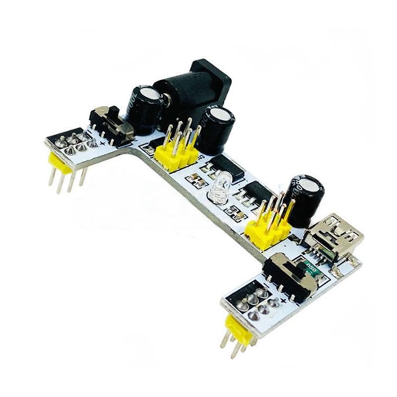 MB102 2 kanals 5V/3.3V Breadboard strømforsyning，der vender mod højre