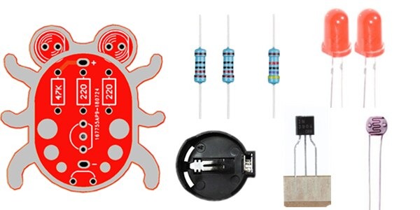 Elektronik Starter Kit - Rød Loddebille