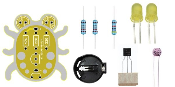 Elektronik Starter Kit - Gul Loddebille