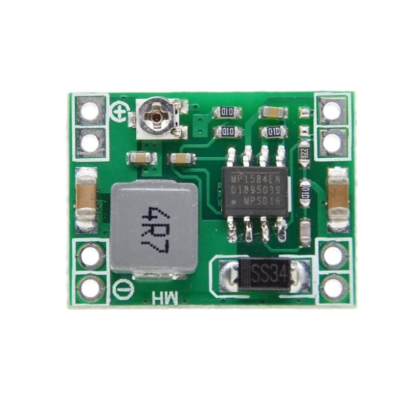 Image of en XM1584 DC-DC step down konverter med hvid bagground