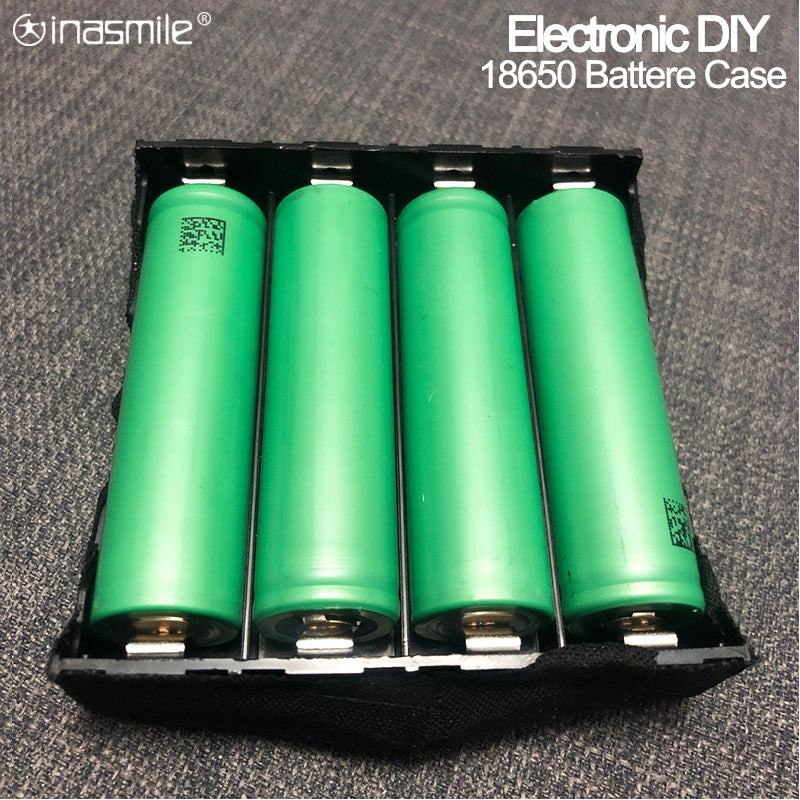 4 x 18650 batteri holder med batteri