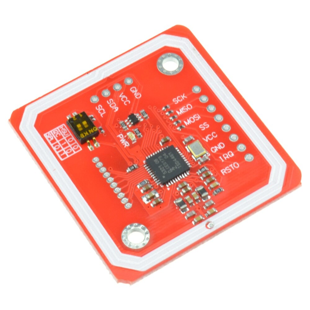 forsiden af PN532 NFC RFID læser