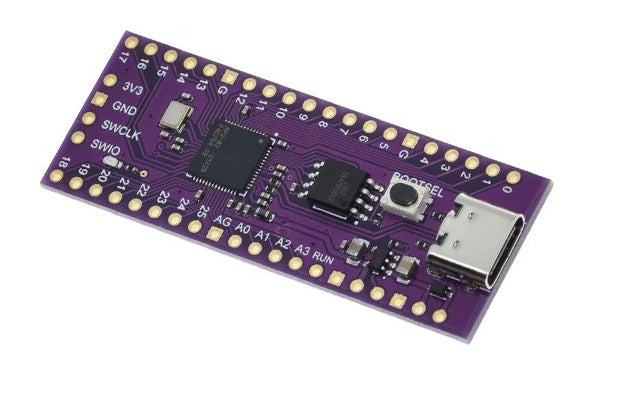 Raspberry Pi Pico 16MB i hvide baggrund