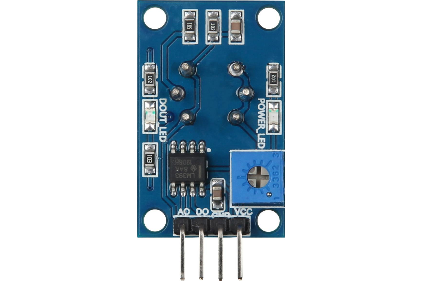 Image of bagsiden af MQ4 Gas sensor