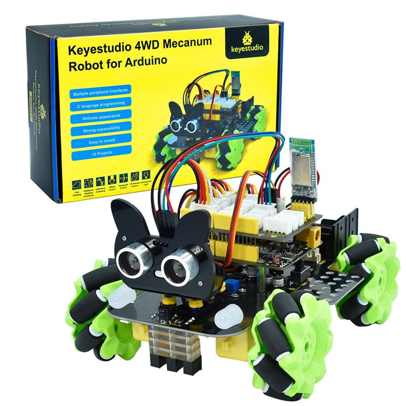 4WD Mecanum Robot Bil