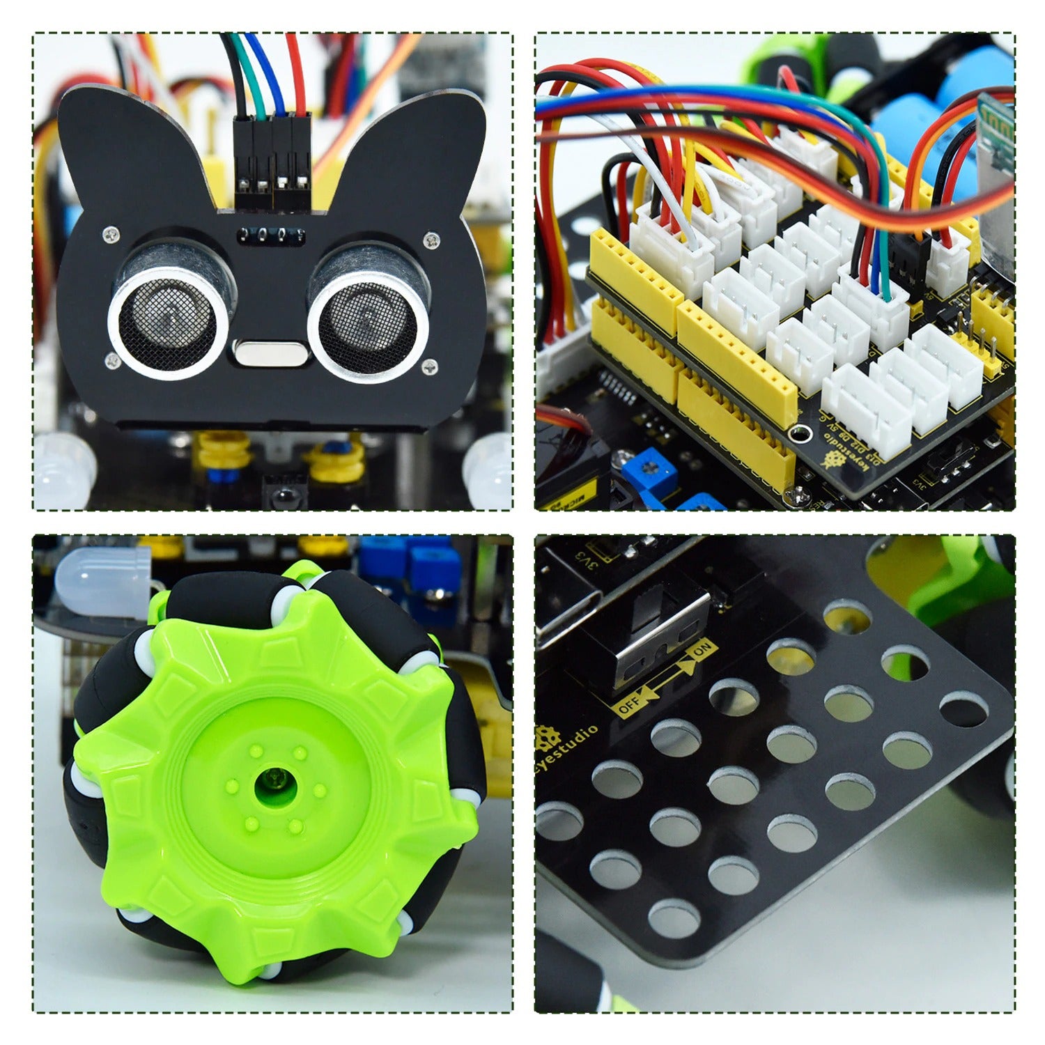 Image of Programmerbar 4WD Mecanum Robotbil för Arduino
