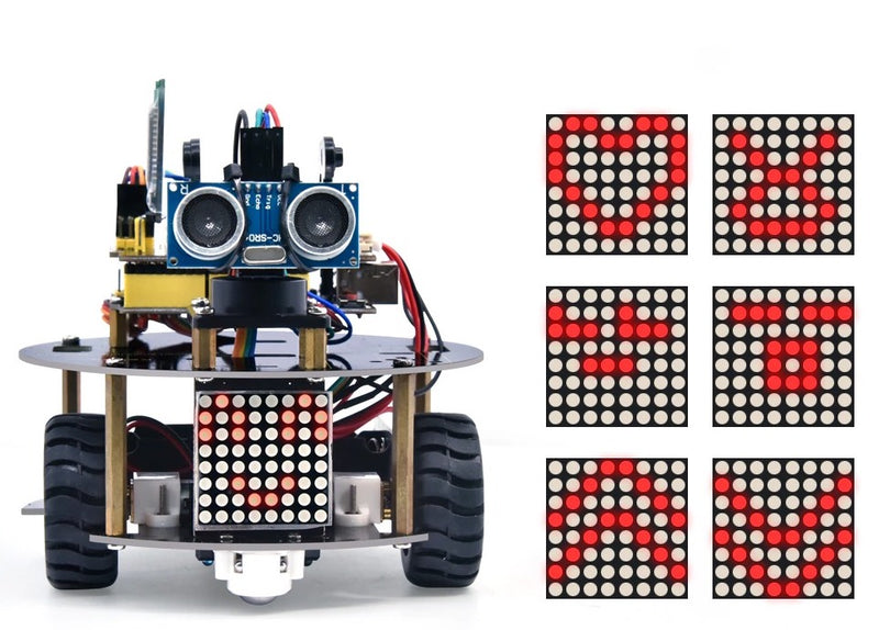 Screenvisning af en Lille skildpadde Arduino robot