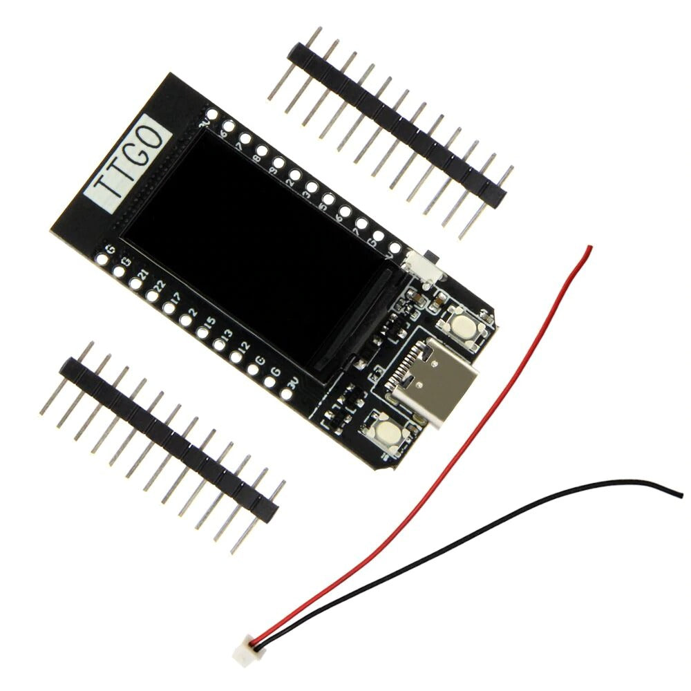 TTGO T-Display ESP32 og tilbehøre