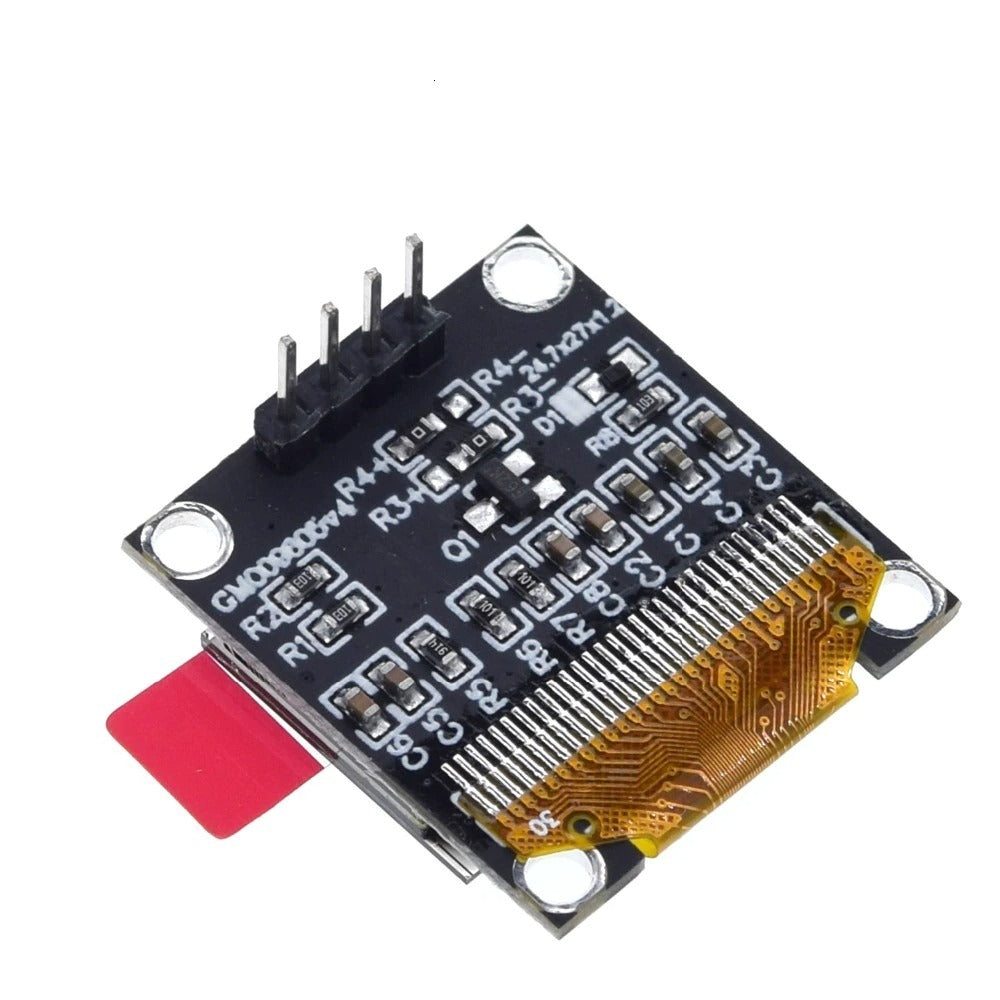 bagsiden af et 0.96" OLED display 128x64 pixels